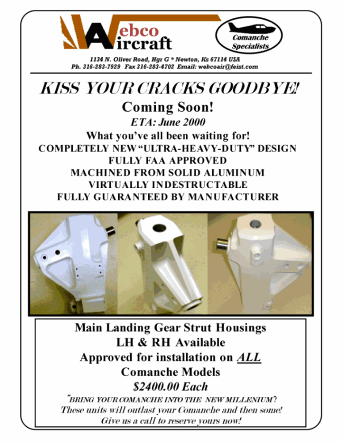 Piper Comanche Parts